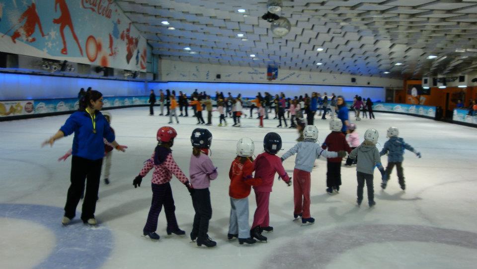 Ice skating in Barcelona