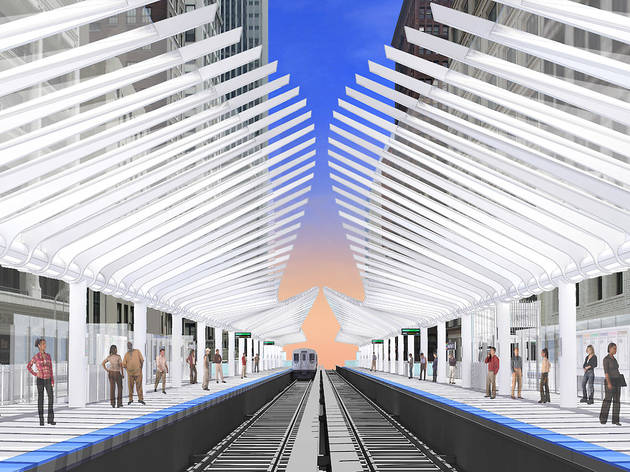 A brand new Washington/Wabash station A brand new Washington/Wabash station