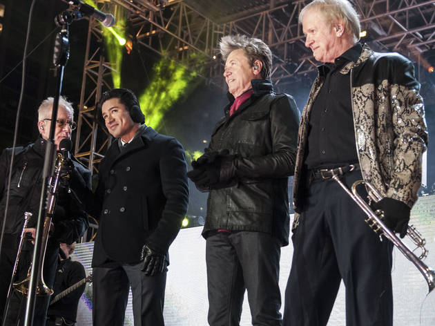 Crowds welcomed the new year with fireworks and music at Chi-Town Rising, December 31, 2015.