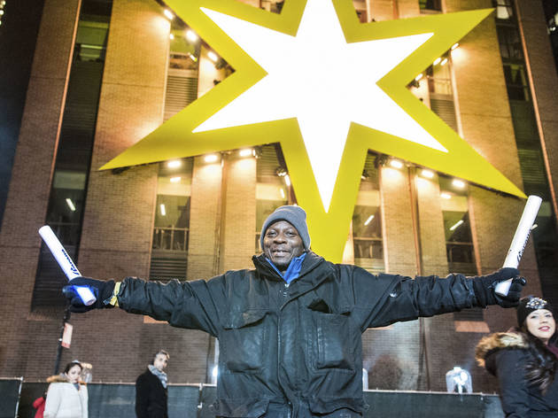 Crowds welcomed the new year with fireworks and music at Chi-Town Rising, December 31, 2015.