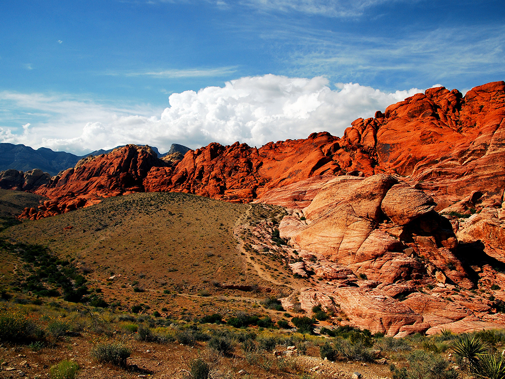 red rock canyon from las vegas strip