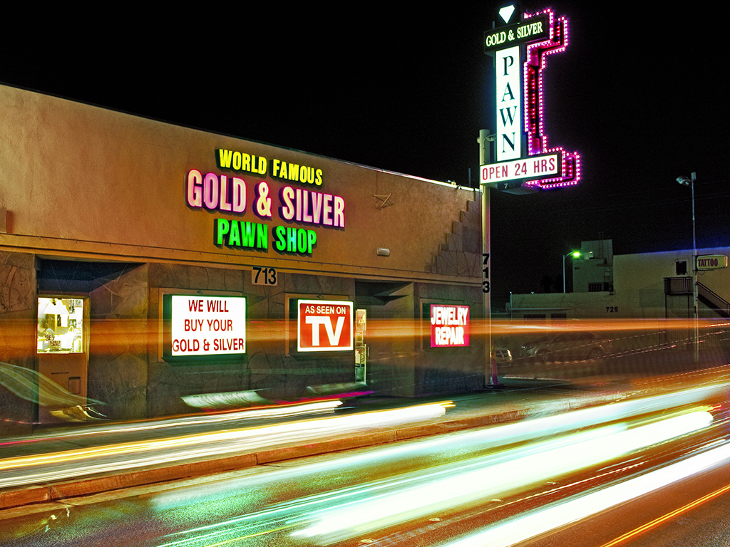 Gold and Silver Pawn Shop Shopping in Downtown, Las Vegas