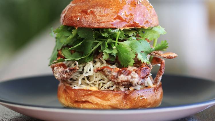 Soft Shell Crab Burger from Hammer and Tong 412