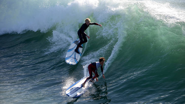 Surf at Manhattan Beach