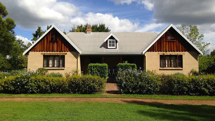 An exterior shot of the accomodation at The Carriages Boutique Hotel