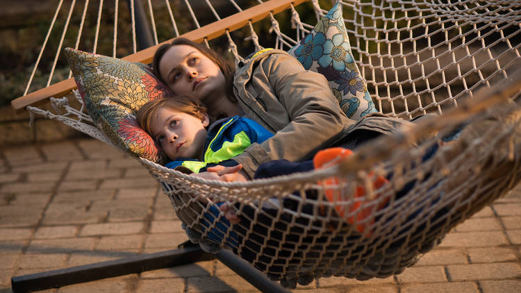 Brie Larson and Jacob Tremblay in Room