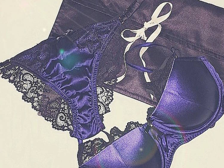 Mauve silk bralette  Luxury, designer lingerie sets