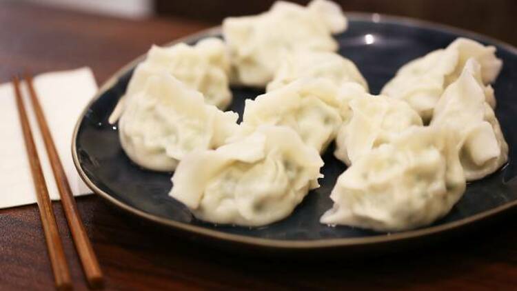 Mackerel dumplings at Shandong Mama, $27