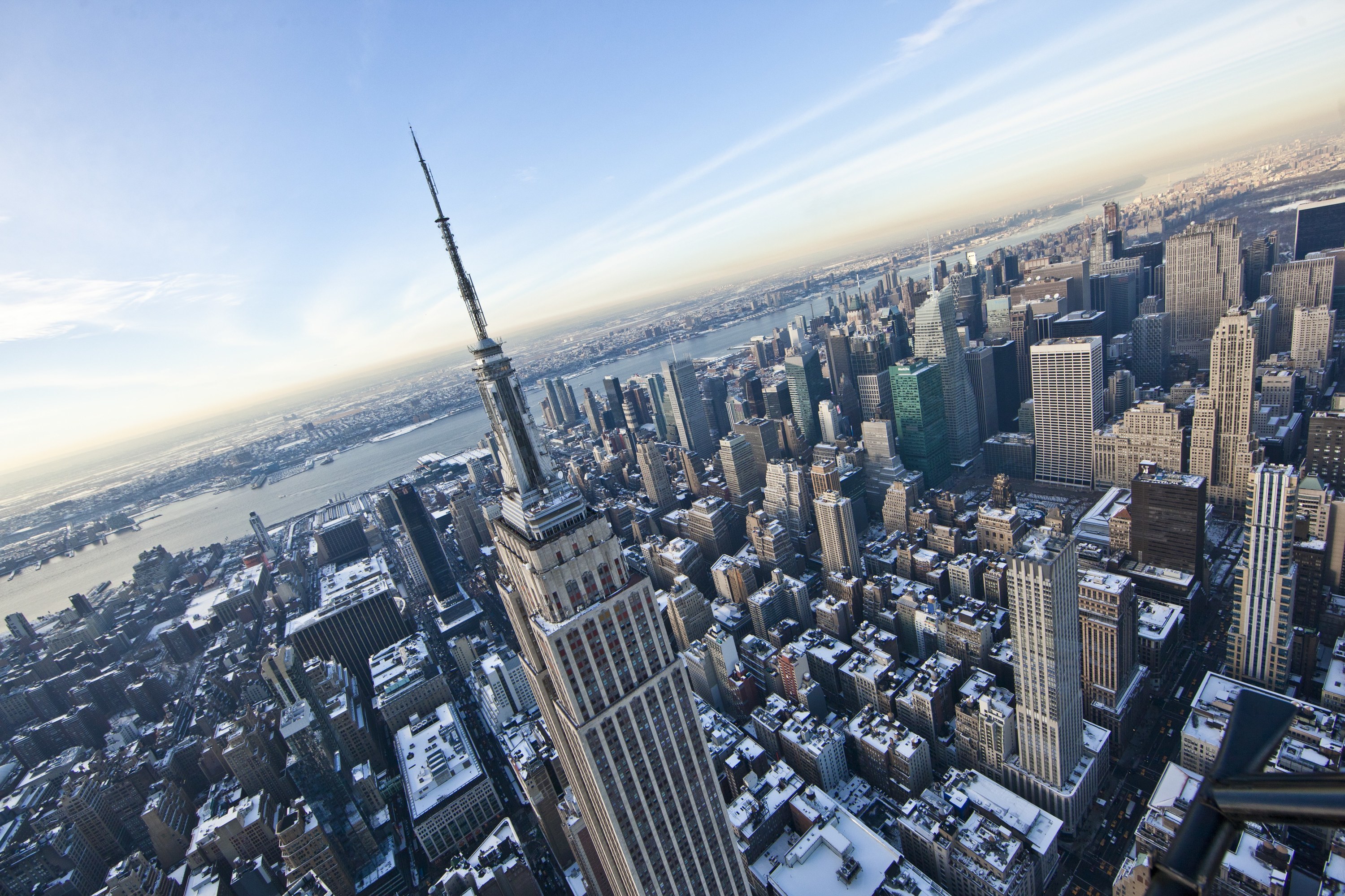 The empire state building in new york