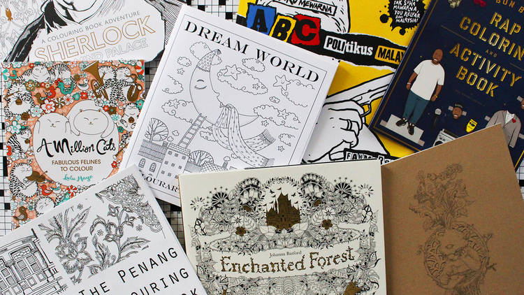 Adult colouring books