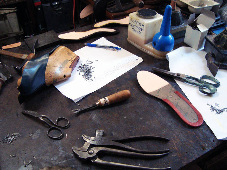 Tools required for making a shoe by hand