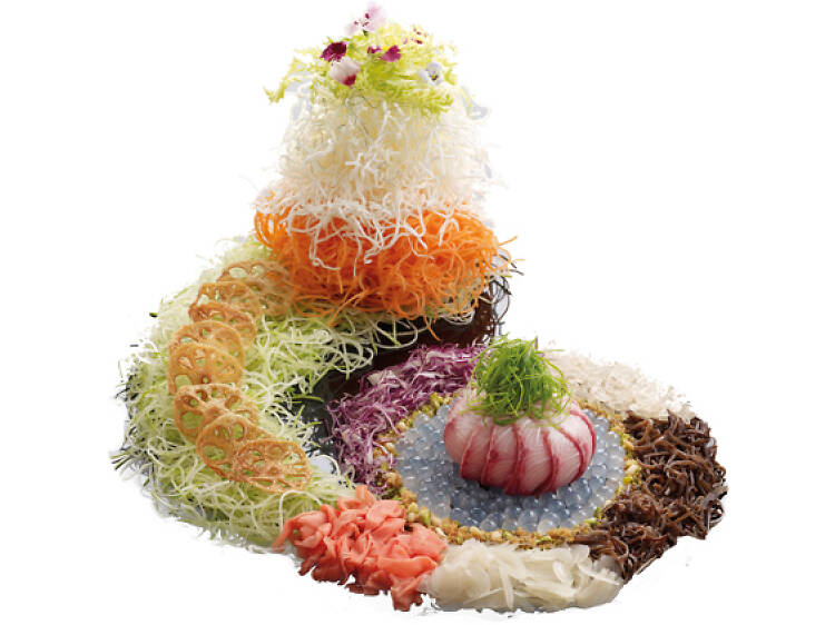 Pearls of Prosperity Kingfish Yu Sheng