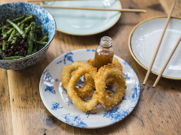 Crispy coconut calamari at Viet Food 