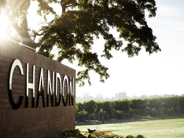 Sign at Domaine Chandon The entry sign to Chandon's vineyard