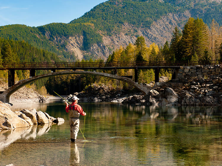 Fly-fish at Glacier National Park