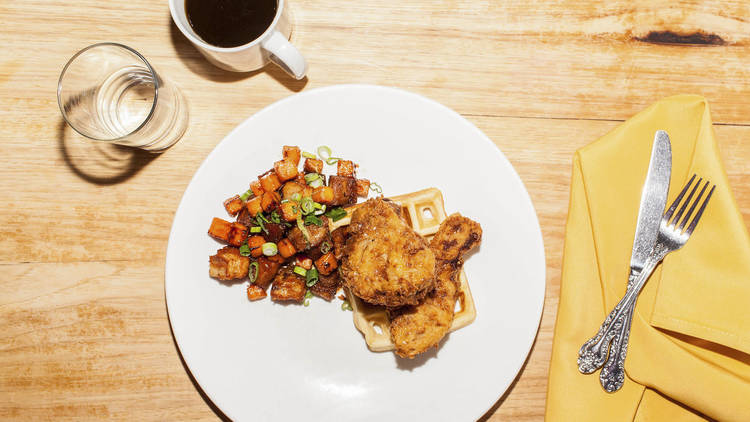 Chicken & Waffles at Longman & Eagle