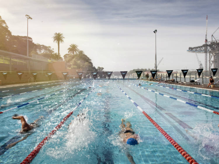 Poolside at Andrew (Boy) Charlton pool