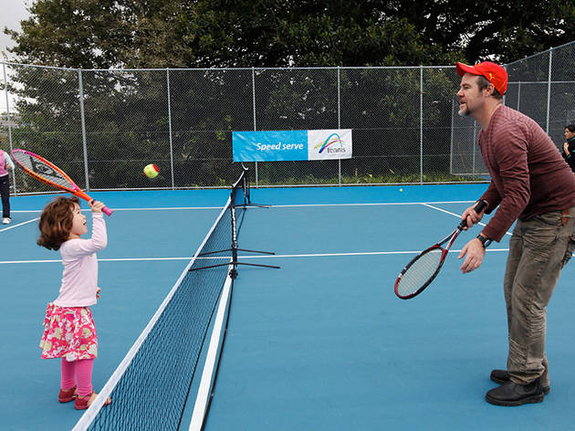 Carfino On The Court With Sydney Youth Charity Bounce