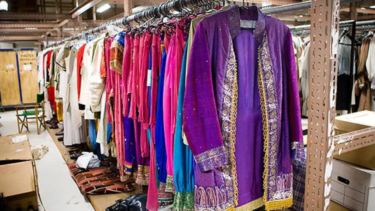 Hanging clothes at Opera Centre