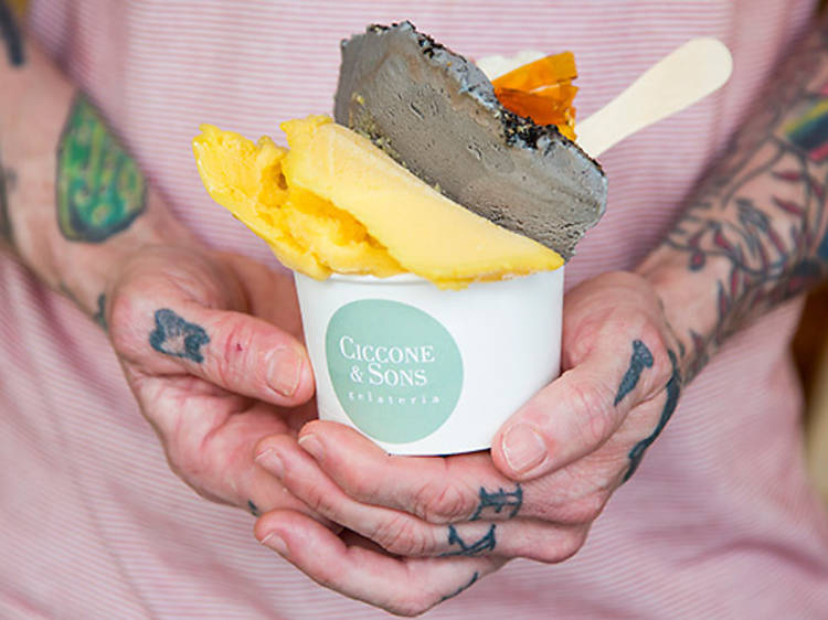 Ciccone and Son’s buttermilk and passionfruit gelato