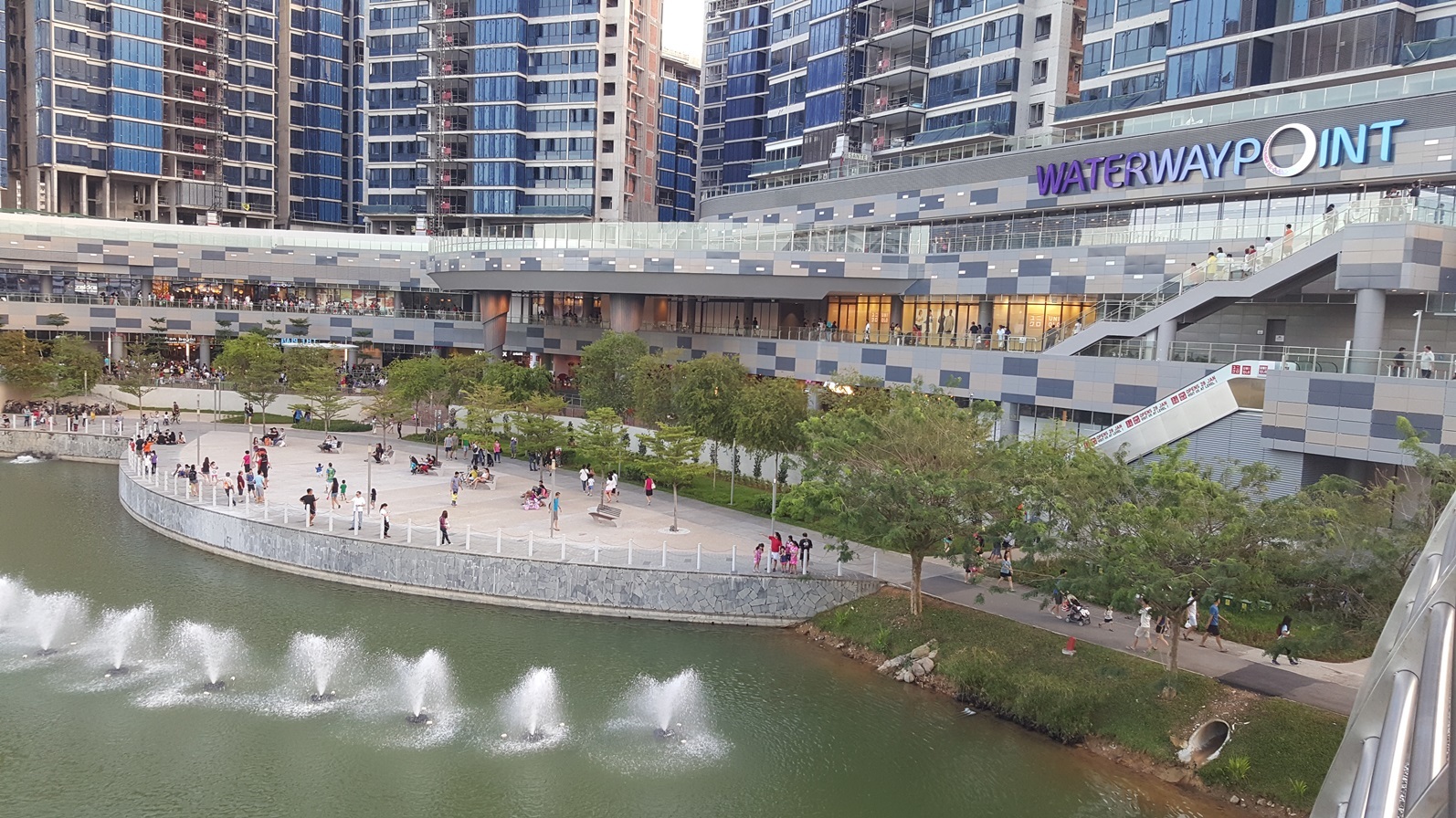 Waterway Point Shopping in Punggol Singapore