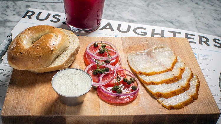 Order some bagels and lox at Russ & Daughters
