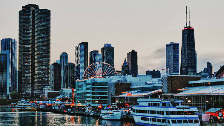 navy pier skyline