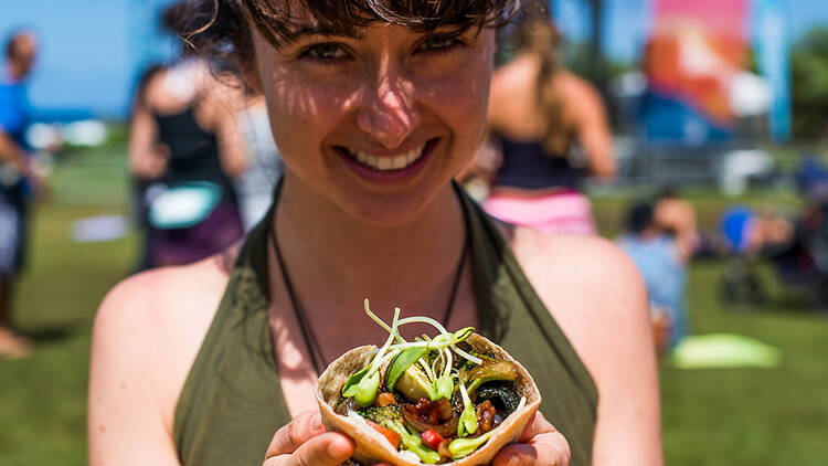 Have a picnic—yogi style. 