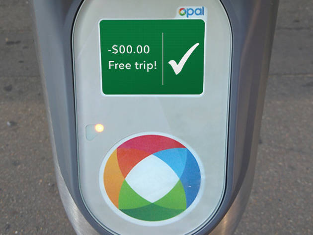 An Opal card reader An Opal card reader
