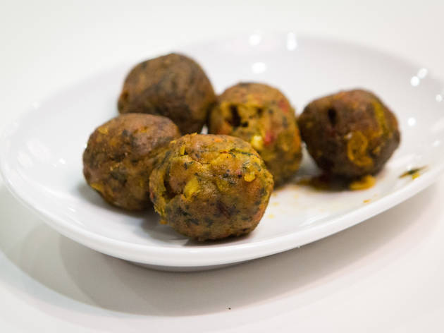 Veggie balls at IKEA Burbank