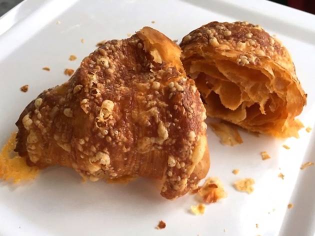 Smoked paprika and cheddar croissant at Crumble and Flake, Seattle Smoked paprika and cheddar croissant at Crumble and Flake, Seattle