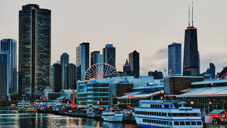 navy pier skyline