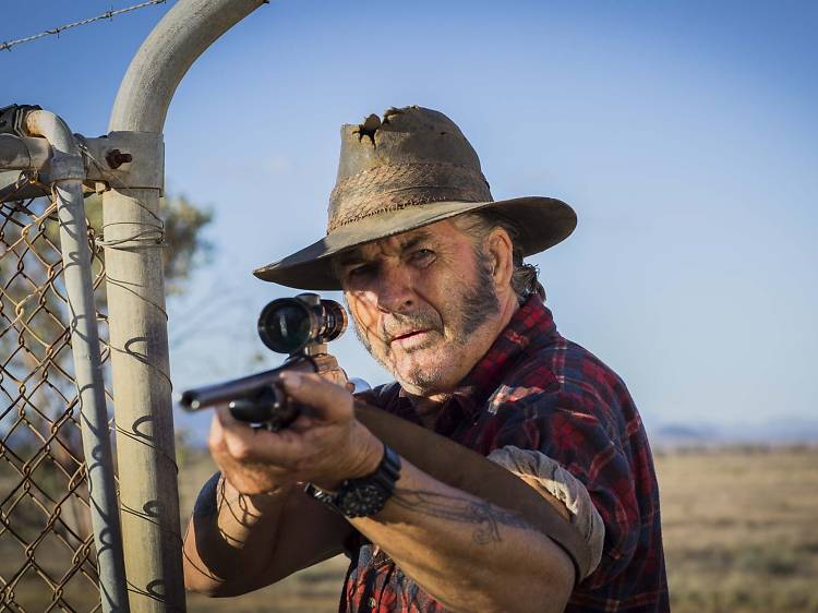 John Jarratt as Mick Taylor in Australian horror film Wolf Creek 2