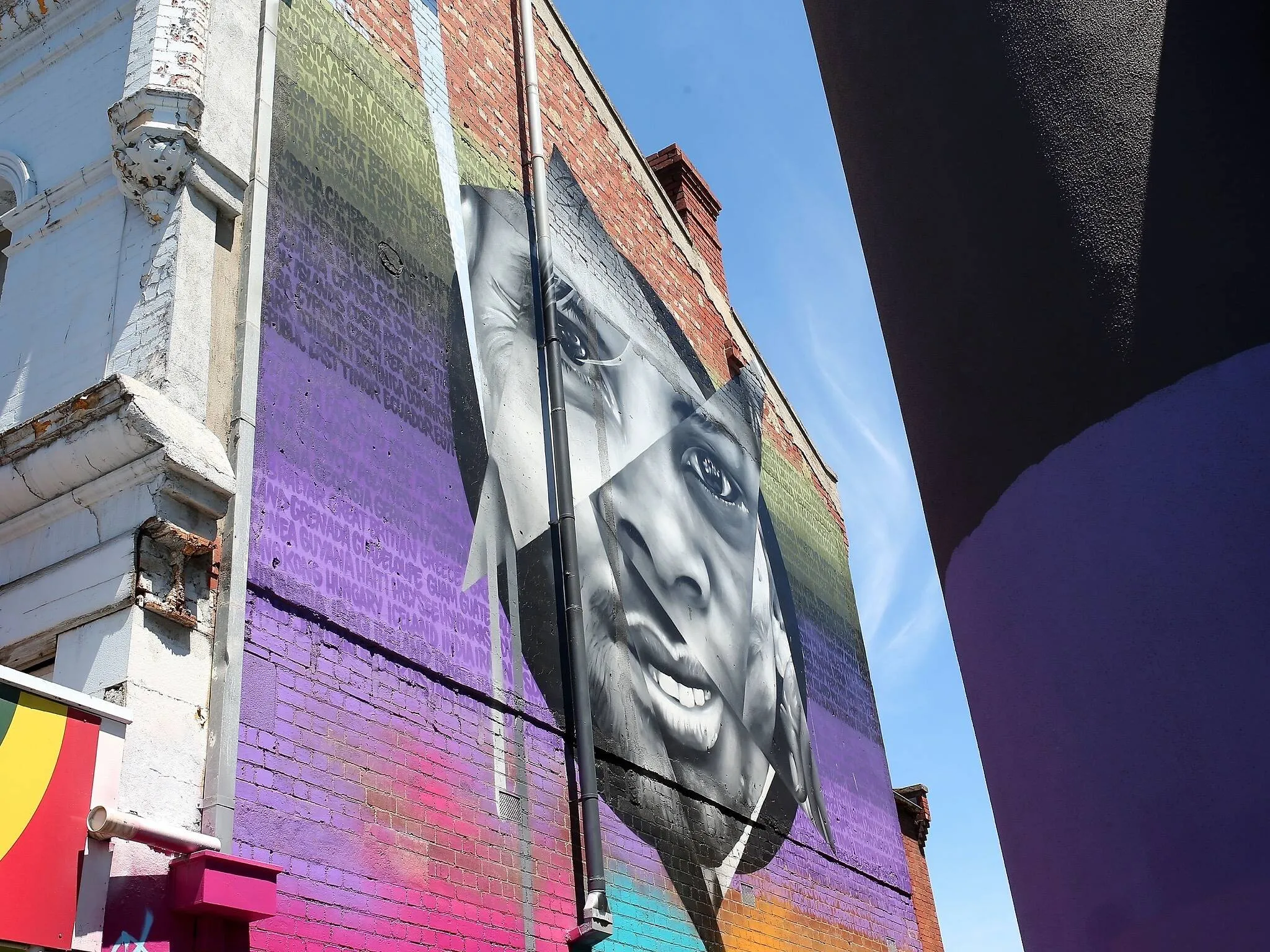 'Journeys of Courage' wall mural in Footscray