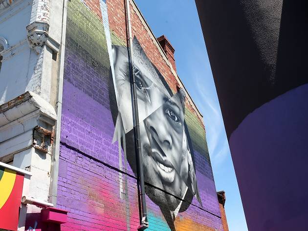 'Journeys of Courage' wall mural in Footscray 'Journeys of Courage' wall mural in Footscray