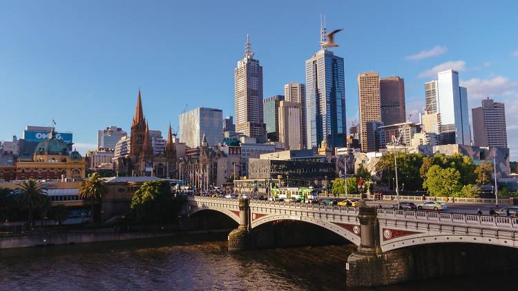 Get a bird's eye view from the balcony of Hamer Hall