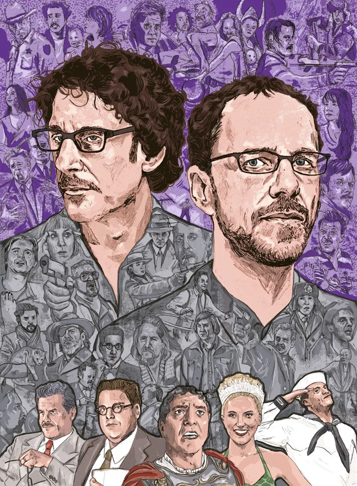 The Coen Brothers illustration