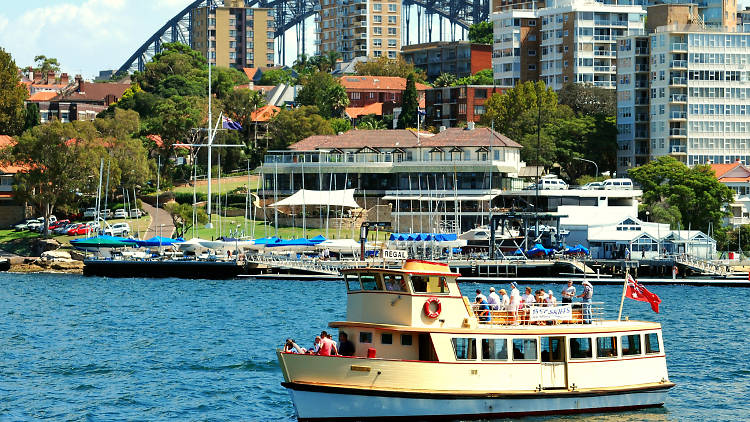 Ferry crosses the water at Neutral Bay