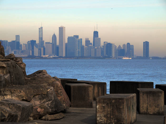 Chicago skyline from Promontory Point