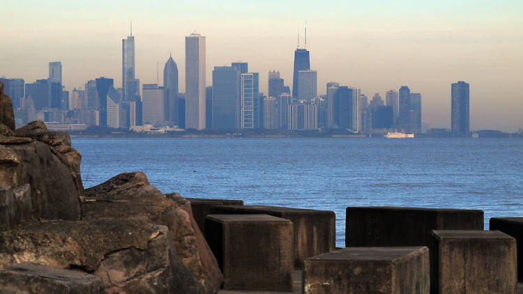 Steal a kiss at Promontory Point