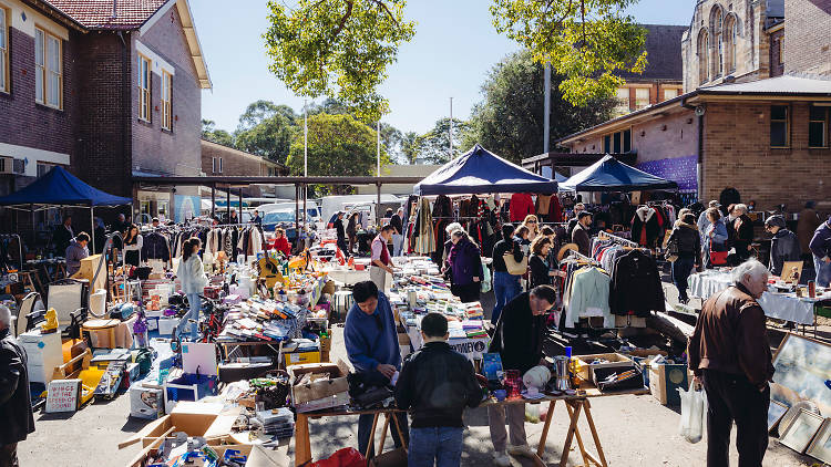 Stalls at Rozelle Markets