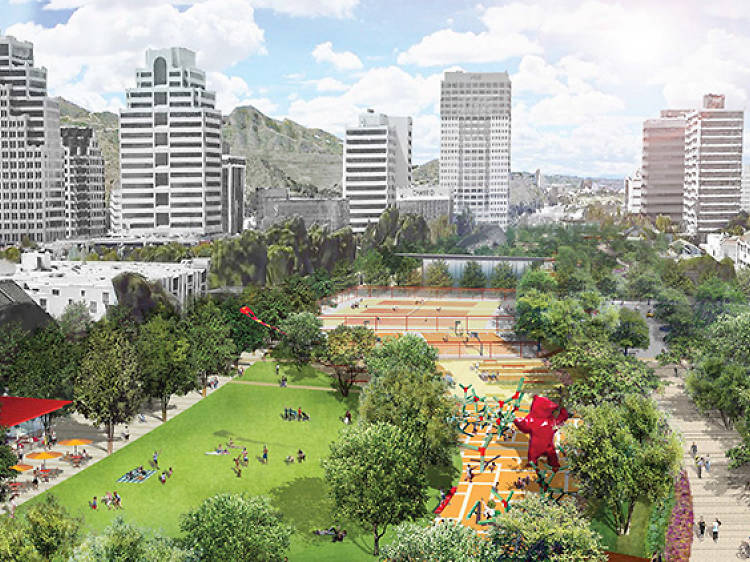 A look at the proposed plans for Glendale's freeway cap park