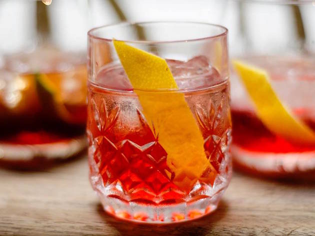 Gin Palace Negroni cocktail Gin Palace Negroni cocktail