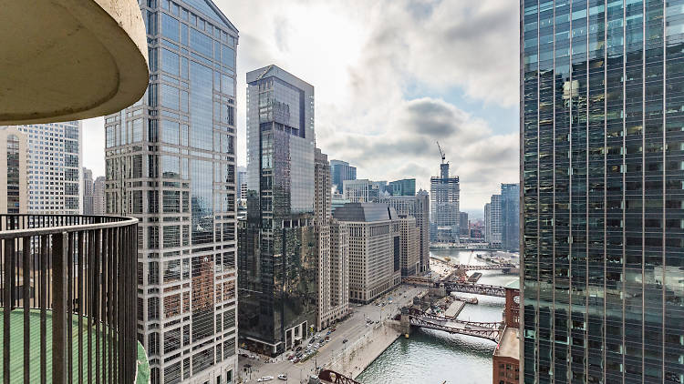 Marina City apartment view