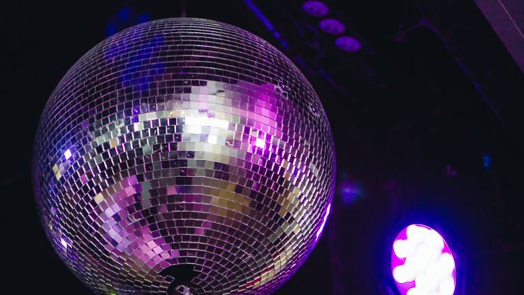 A disco ball at Ferdydurke nightclub in Melbourne