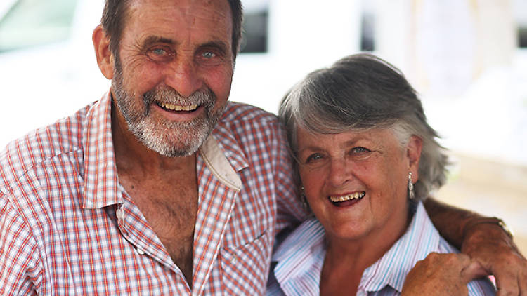 Rod and Meg Blake at Veg Out Farmers' Market