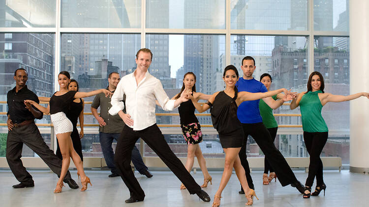 Salsa class at the Ailey Extension