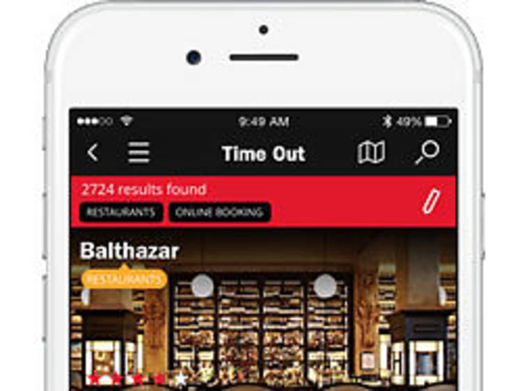 Time Out app for iPhone