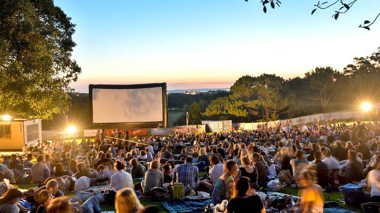 An outdoor cinema