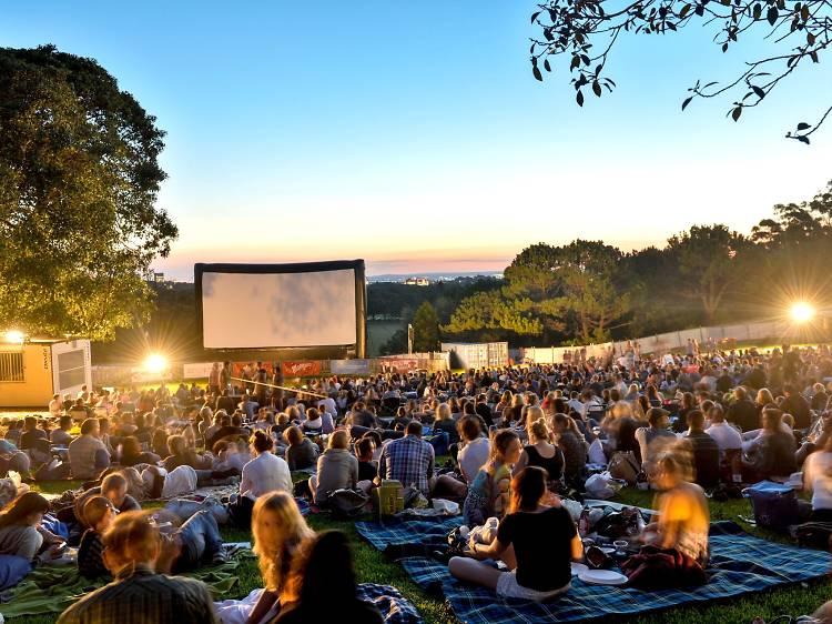 An outdoor cinema